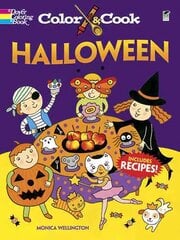 Color & Cook Halloween цена и информация | Книги для самых маленьких | pigu.lt