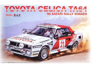 Сборная пластиковая модель. NuNu - Toyota Celica TA64 '85 Safari Rally Winner, 1/24, 24038 цена и информация | Конструкторы и кубики | pigu.lt