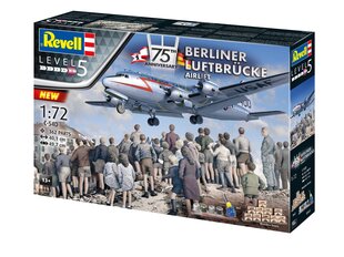 Revell - 75th Anniversary "Berliner Luftbrücke" Douglas DC-4 подарочный набор, 1/72, 05652 цена и информация | Конструкторы и кубики | pigu.lt