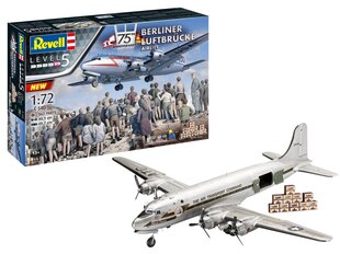 Revell - 75th Anniversary "Berliner Luftbrücke" Douglas DC-4 подарочный набор, 1/72, 05652 цена и информация | Конструкторы и кубики | pigu.lt