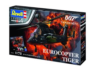 Подарочный набор Revell - James Bond 007 Golden Eye Eurocopter Tiger, 1/72, 05654 цена и информация | Конструкторы и кубики | pigu.lt