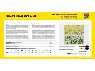 Heller - Su-27 UB/P Ukraine подарочный набор, 1/72, 56371 цена и информация | Конструкторы и кубики | pigu.lt