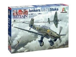 Сборная пластиковая модель. Italeri - Junkers Ju87B Stuka, 1/48, 2807 цена и информация | Склеиваемые модели | pigu.lt