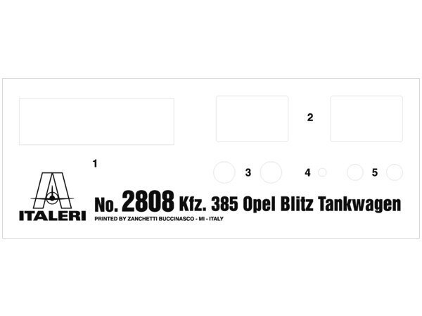 Konstruktorius Italeri Opel Blitz Tankwagen Kfz.385 kaina ir informacija | Konstruktoriai ir kaladėlės | pigu.lt