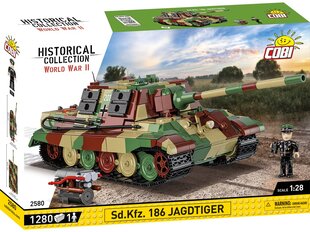 Konstruktorius Cobi Sd.Kfz. 186 Jagdtiger 1/28 2580, 1280 d. kaina ir informacija | Konstruktoriai ir kaladėlės | pigu.lt