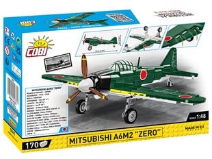 Koнструктор Cobi Mitsubishi A6M2 Zero 1/48 5861, 170 д. цена и информация | Конструкторы и кубики | pigu.lt