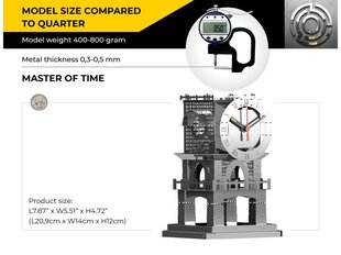 Конструктор Metal Time Master of Time Stand Clock (механический), MT048 цена и информация | Конструкторы и кубики | pigu.lt