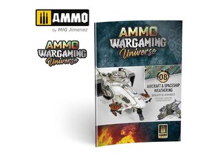 Инструкция склеиваемых конструкторов Ammo Mig Wargaming Universe Book No. 08 - Aircraft and Spaceship Weathering, 6927 цена и информация | Склеиваемые модели | pigu.lt