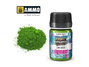Pigmentas Ammo Mig Lime Green, 35ml, 3053, žalias цена и информация | Принадлежности для рисования, лепки | pigu.lt