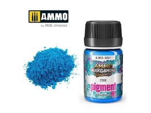 Pigmentas Ammo Mig Cyan, 35ml, 3051, mėlynas kaina ir informacija | Piešimo, tapybos, lipdymo reikmenys | pigu.lt