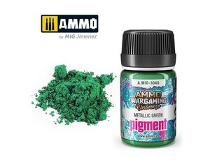 Pigmentas Ammo Mig Metallic Green, 35ml, 3048, žalias цена и информация | Принадлежности для рисования, лепки | pigu.lt