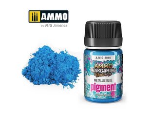 Pigmentas Ammo Mig Metallic Blue, 35ml, 3046, mėlynas цена и информация | Принадлежности для рисования, лепки | pigu.lt