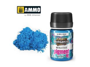 Pigmentas Ammo Mig Metallic Blue, 35ml, 3046, mėlynas kaina ir informacija | Piešimo, tapybos, lipdymo reikmenys | pigu.lt