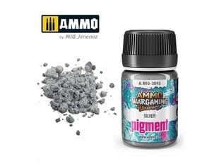 Pigmentas Ammo Mig Silver, 35ml, 3045, sidabrinis цена и информация | Принадлежности для рисования, лепки | pigu.lt