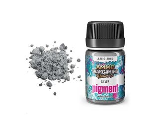 Pigmentas Ammo Mig Silver, 35ml, 3045, sidabrinis kaina ir informacija | Piešimo, tapybos, lipdymo reikmenys | pigu.lt