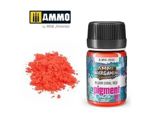 Pigmentas Ammo Mig Coral Red, 35ml, 3035, oranžinis цена и информация | Принадлежности для рисования, лепки | pigu.lt