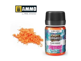 Pigmentas Ammo Mig Fluor Orange, 35ml, 3034, oranžinis цена и информация | Принадлежности для рисования, лепки | pigu.lt