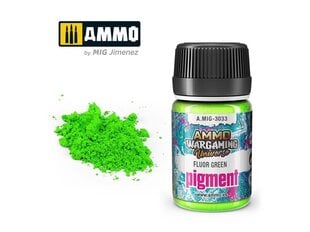 Pigmentas Ammo Mig Fluor Green, 35ml, 3033, žalias kaina ir informacija | Piešimo, tapybos, lipdymo reikmenys | pigu.lt