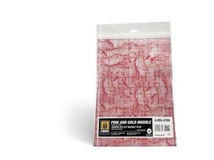 AMMO MIG - материал для моделирования Pink and Gold Marble. Square die-cut marble tiles 8786 цена и информация | Принадлежности для рисования, лепки | pigu.lt