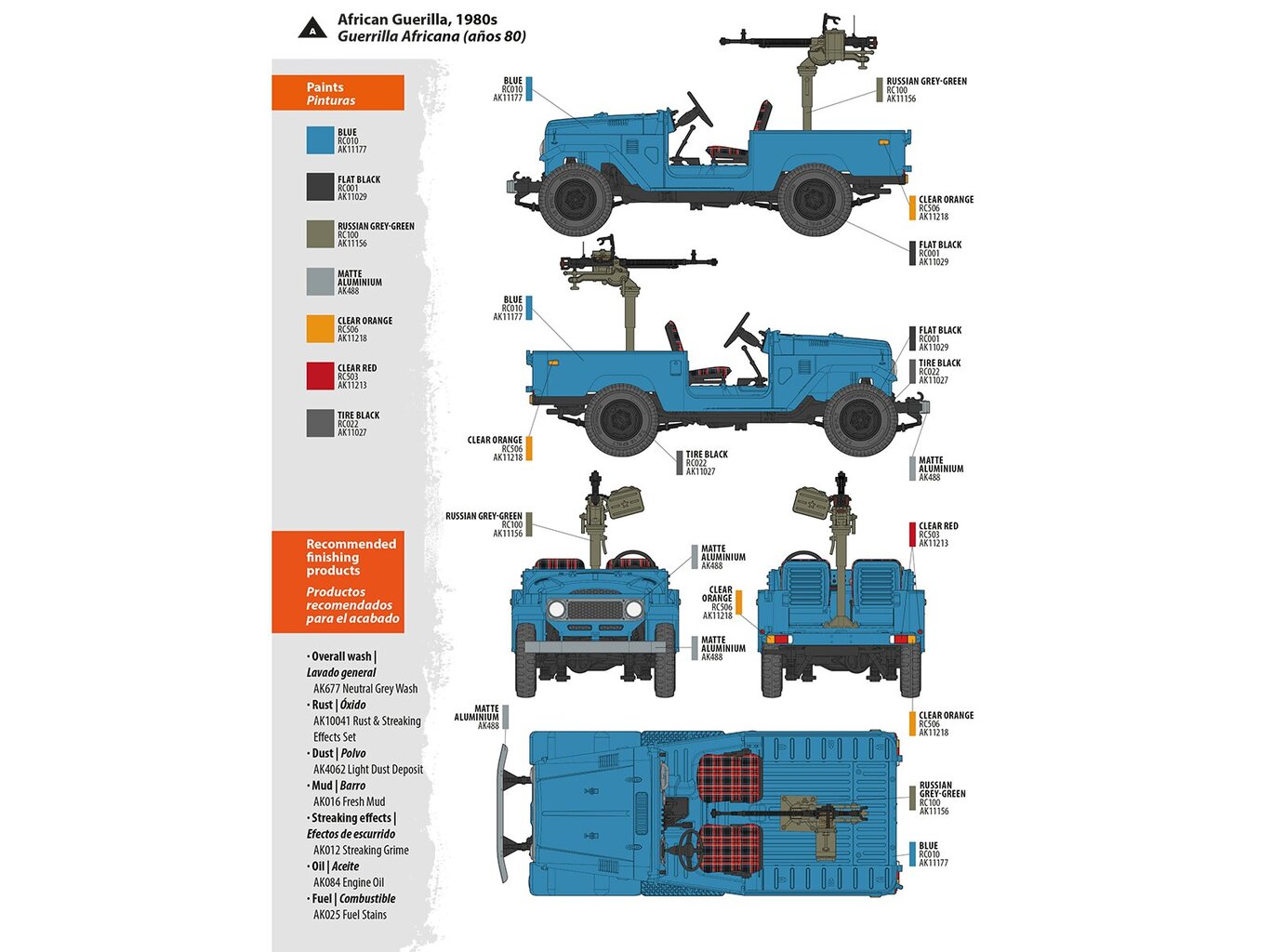 Automoblio konstruktorius AK Interactive Toyota Land Cruiser FJ43 Pickup with DShKM, 1:35, AK35002 kaina ir informacija | Konstruktoriai ir kaladėlės | pigu.lt