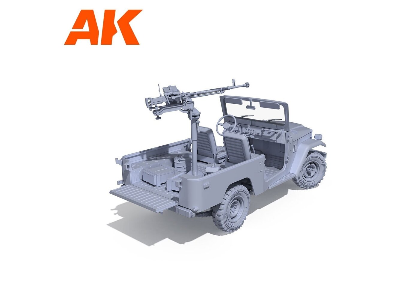 Automoblio konstruktorius AK Interactive Toyota Land Cruiser FJ43 Pickup with DShKM, 1:35, AK35002 kaina ir informacija | Konstruktoriai ir kaladėlės | pigu.lt