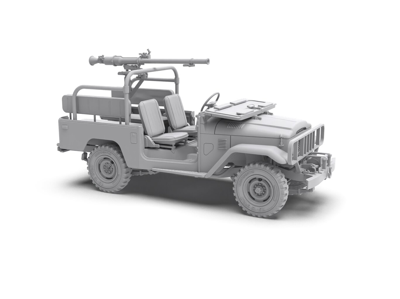 Konstruktorius AK Interactive Toyota Land Cruiser FJ43 Pickup With SPG-9 Recoilless Gun цена и информация | Konstruktoriai ir kaladėlės | pigu.lt