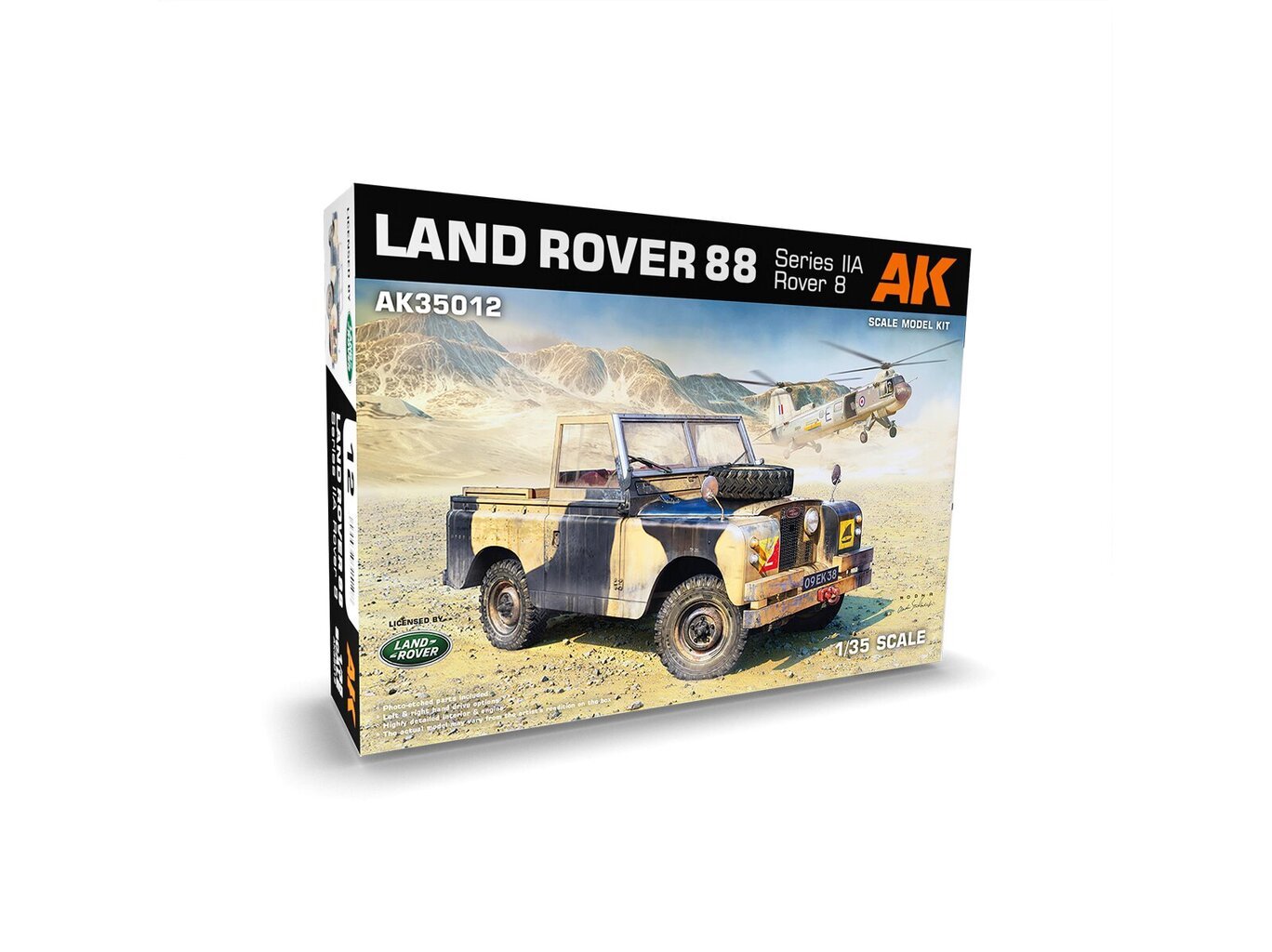 Конструктор AK Interactive Land Rover 88 Series IIA Rover 8, 1/35, AK35012  цена | pigu.lt