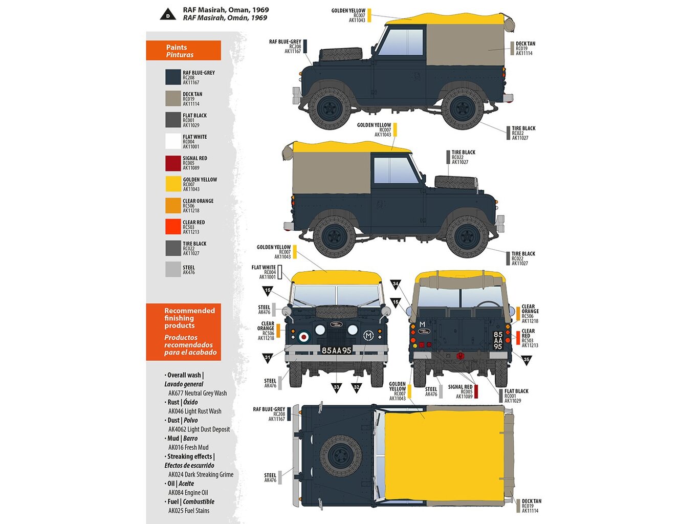 Automobilio konstruktorius AK Interactive Land Rover 88 Series IIA Rover 8, 1:35, AK35012 kaina ir informacija | Konstruktoriai ir kaladėlės | pigu.lt