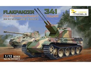 VESPID MODELS - Flakpanzer 341 3,7cm Flakzwilling auf Fahrgestell Panther G, 1/72, 720013 цена и информация | Конструкторы и кубики | pigu.lt