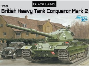Склеиваемая модель Dragon British Heavy Tank FV214 Conqueror Mark 2 Black Label, 1/35, 3555 цена и информация | Конструкторы и кубики | pigu.lt