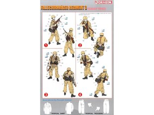 Surenkamas modelis Dragon Fallschirmjäger Regiment 3 Sicily 1943, 1/35, 6195 kaina ir informacija | Dragon Vaikams ir kūdikiams | pigu.lt