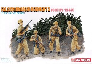 Dragon - Fallschirmjäger Regiment 3 (Sicily 1943), 1/35, 6195 цена и информация | Конструкторы и кубики | pigu.lt