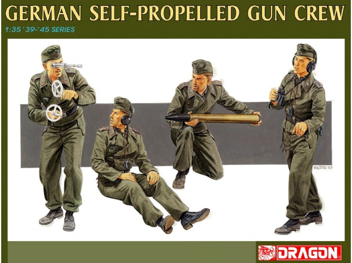 Surenkamas modelis Dragon German Self-Propelled Gun Crew, 1/35, 6367 цена и информация | Konstruktoriai ir kaladėlės | pigu.lt