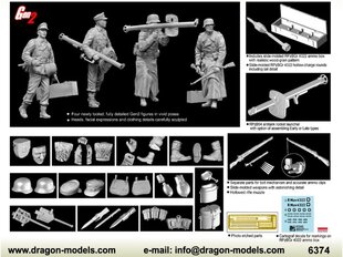 Склеиваемая модель Dragon German Antitank Team w/Panzerschreck (Gen2), 1/35, 6374 цена и информация | Конструкторы и кубики | pigu.lt