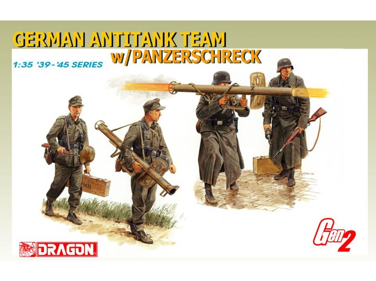Surenkamas modelis Dragon German Antitank Team Panzerschreck Gen2, 1/35, 6374 kaina ir informacija | Konstruktoriai ir kaladėlės | pigu.lt