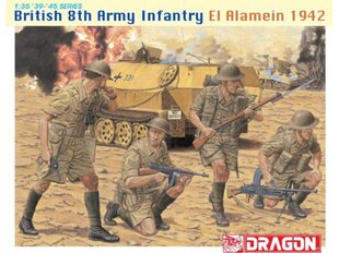 Dragon - British 8th Army Infantry El Alamein 1942, 1/35, 6390 цена и информация | Конструкторы и кубики | pigu.lt