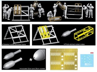 Surenkamas modelis Dragon German Rocket Launcher w/Crew, 1/35, 6509 цена и информация | Конструкторы и кубики | pigu.lt