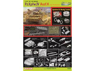 Surenkamas modelis Dragon Pz.Kpfw.IV Ausf.H Late Production, 1/35, 6566 цена и информация | Конструкторы и кубики | pigu.lt