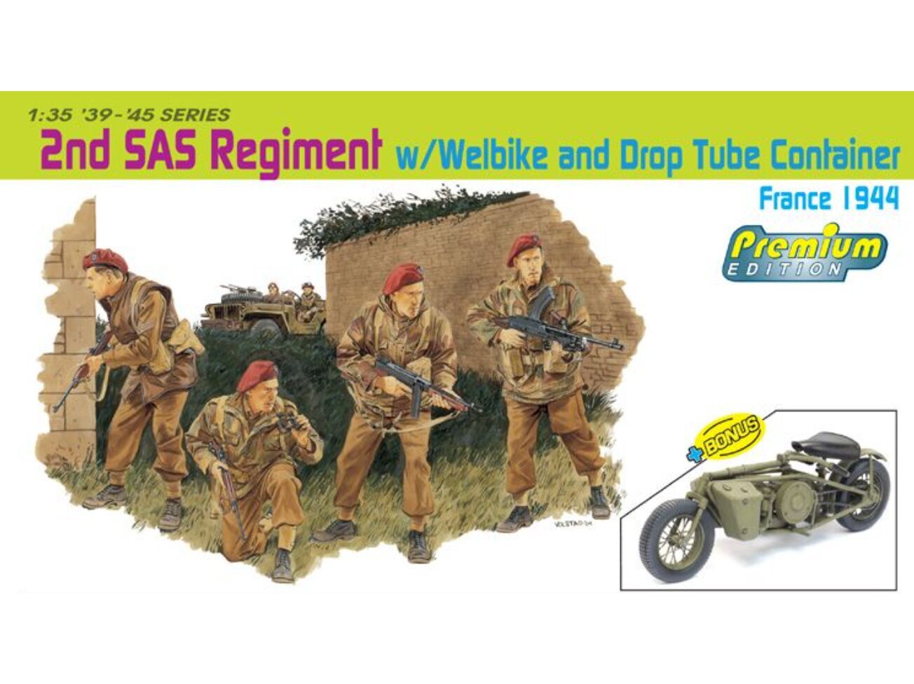 Surenkamas modelis Dragon 2nd SAS Regiment France 1944, 1/35, 6586 kaina ir informacija | Konstruktoriai ir kaladėlės | pigu.lt