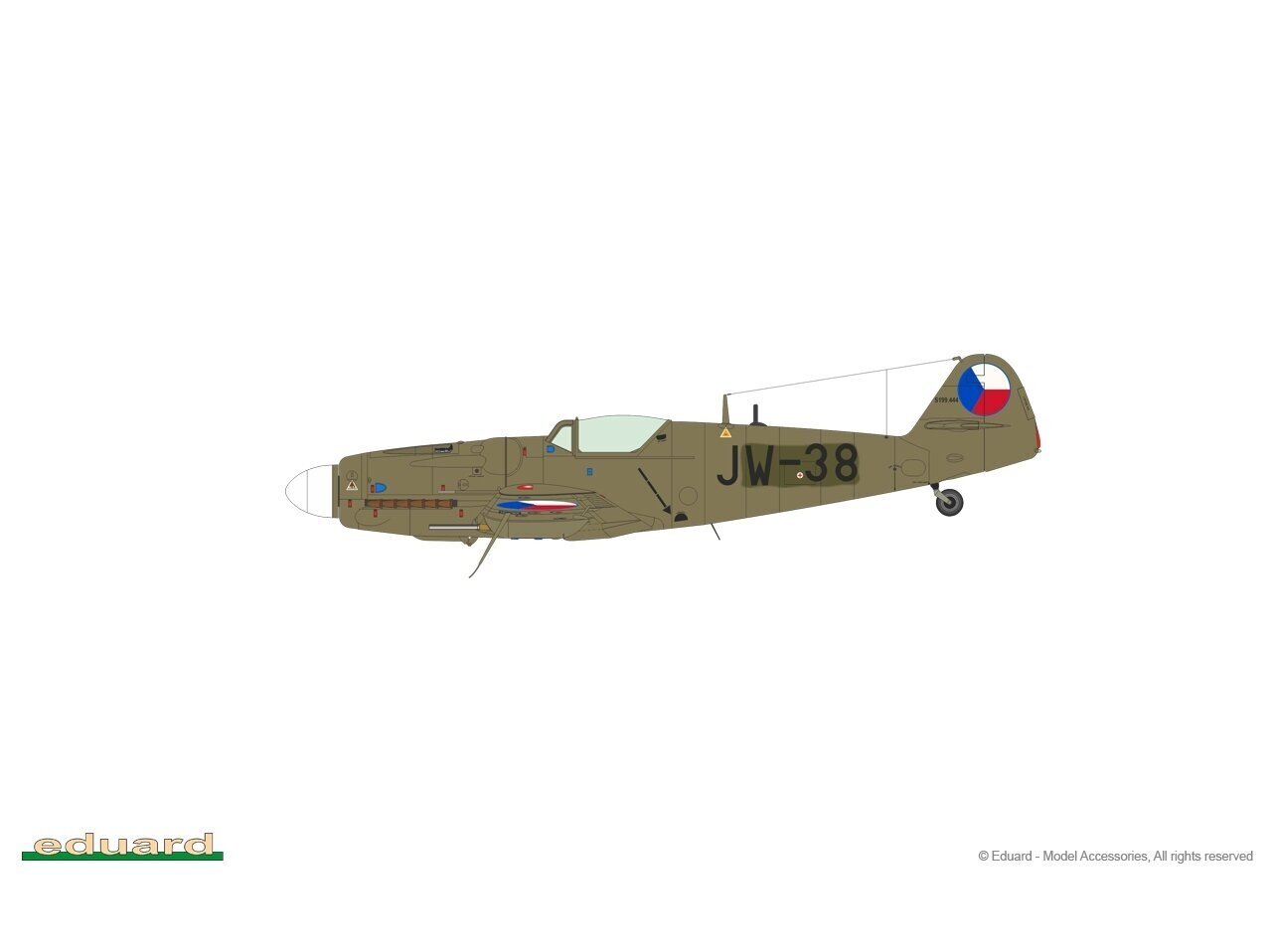 Surenkamas modelis Avia S-199 Bubble Canopy 1/72 Eduard Weekend edition kaina ir informacija | Konstruktoriai ir kaladėlės | pigu.lt