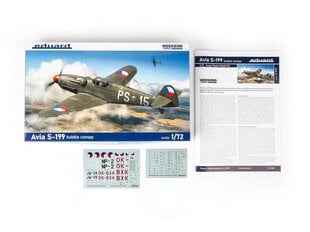 Surenkamas modelis Avia S-199 Bubble Canopy 1/72 Eduard Weekend edition цена и информация | Конструкторы и кубики | pigu.lt