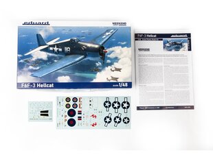 Eduard - Grumman F6F-3 Hellcat Weekend Edition, 1/48, 84194 цена и информация | Конструкторы и кубики | pigu.lt