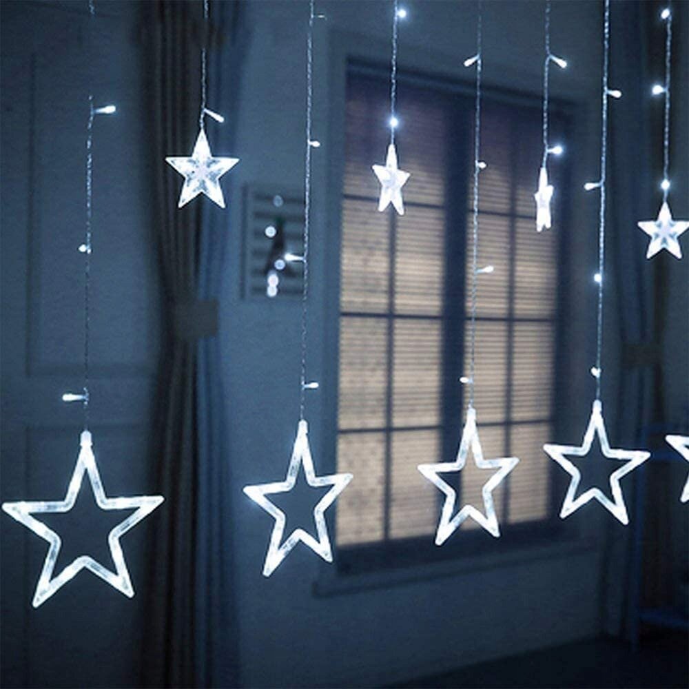 LED žvaigždių girlianda, 120 LED, 2,2 m kaina ir informacija | Girliandos | pigu.lt