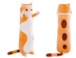 Pliušinis žaislas - pagalvė katinas Happy People, 70 cm, rudas kaina ir informacija | Minkšti (pliušiniai) žaislai | pigu.lt