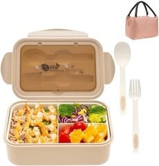 KingCorey Bento Box ланч-бокс, 1400 мл цена и информация | Посуда для хранения еды | pigu.lt