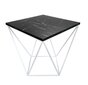Kavos staliukas Diamond Decorates, juodas kaina ir informacija | Kavos staliukai | pigu.lt
