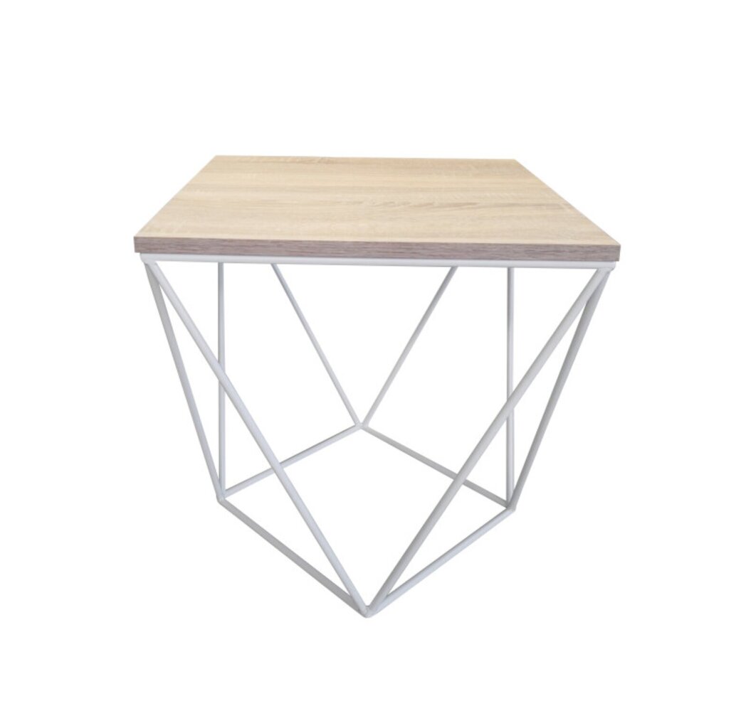Kavos staliukas Diamond Decorates, baltas kaina ir informacija | Kavos staliukai | pigu.lt