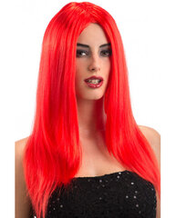 Raudonas ryškus perukas kaina ir informacija | Karnavaliniai kostiumai | pigu.lt