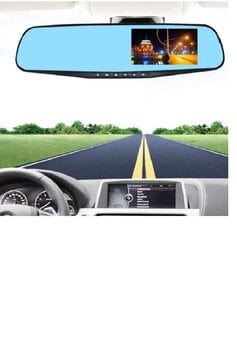 Товар с повреждённой упаковкой. 4,3-дюймовый автомобильный зеркальный видеорегистратор с камерой заднего вида Full HD 1080P DVR цена и информация | Автотовары с поврежденной упаковкой | pigu.lt