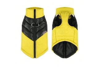 Куртка для домашнего питомца, 39x42x50 см, желто-черная цена и информация | Одежда для собак | pigu.lt
